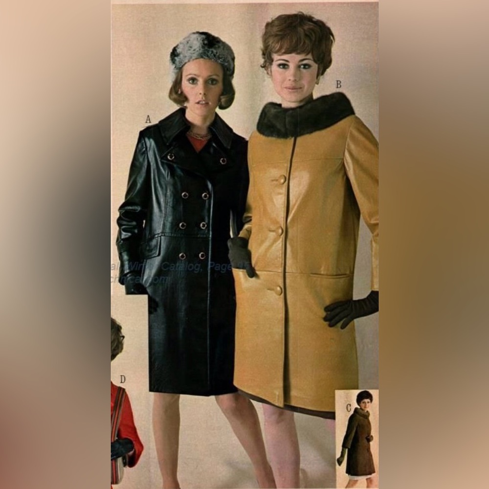 Vintage Suede/Mink Collar 50’s-60’s Coat - Picture 12 of 12